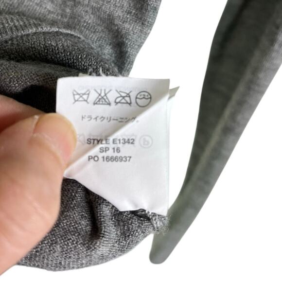 J. Crew Cardigan Jackie merino wool Womens XS Heather Gray Gold Buttons Classic - Picture 9 of 10